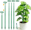 Telescoping Monstera Plant Support Stakes, 12.5IN to 48.4IN Adjustable Length, Extendable Plant Stakes for Indoor Plants, Premium Stainless Steel Material Plants Sticks for Orchids, Tomatoes- 5Pack