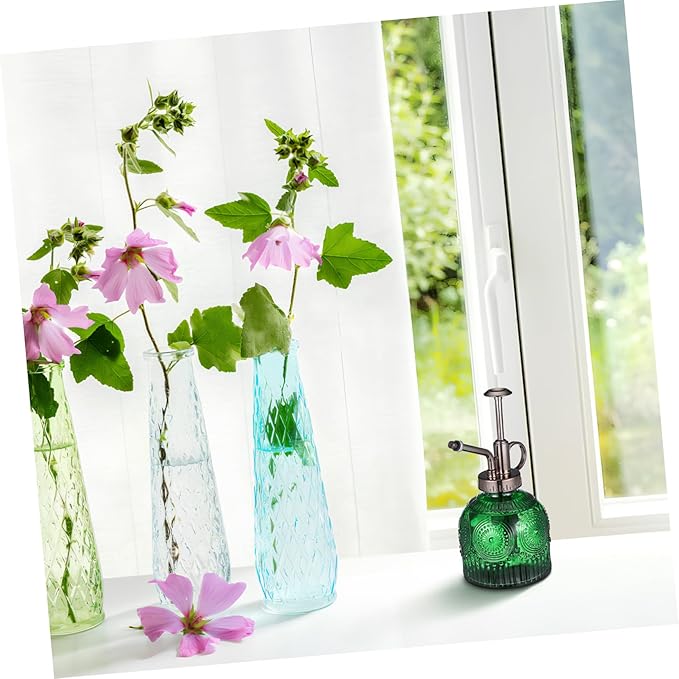 BESPORTBLE Glass Plant Mister Spray Bottle for Gardening 300ml Decorative Watering Spray Bottle Adjustable Mist Nozzle for Indoor and Outdoor Plants