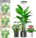 Aokrean Plant Grow Light, 80LED Growing Light Full Spectrum for Indoor Plants, Height Adjustable 10"-65", Auto Timer 6/12/16H, 3 Optional Spectrums, Idea for Large Plant Light, 5V, Black, 1 Pack
