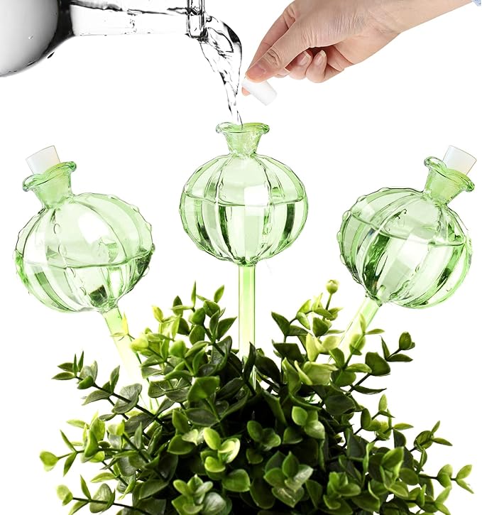 KGCCIZI Self Watering Planter Insert. Plant Watering Devices. 3-Pack Cactus Plant Watering Bulbs. Plant Watering Globes. Plant Gifts Plant Lover Gifts