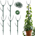 5 Pack Stackable Monstera Plant Support Stakes for Indoor & Outdoor Plants, Adjustable Plant Support Pole with Clamps, Garden Accessories for Monstera and Climbing Plants Replacement for Plant Stakes