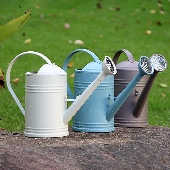 Baoblaze Watering Can Indoor Plants with Detachable Sprinkle Head 1.8L Lightweight er Watering Can Long Spout Watering Can for Plants Bonsai, Brown