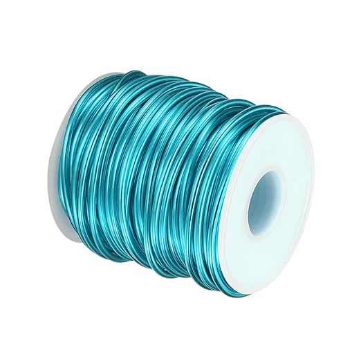 HARFINGTON Bonsai Wire Anodized Aluminum Training Wire Roll 2.5mm/10 Gauge 66ft Length Bendable Bonsai Tree Wire for Garden, Horticulture, Landscape, Planting, Lake Blue