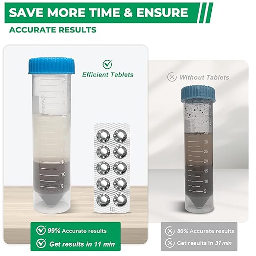 Soil Test Kit 4 Parameters: Professional Accurate 40 Tests Soil Testing Kits for Lawns Gardening Vegetable Garden for pH Nitrogen Phosphorus Potassium - Soil Tester for Garden Nutrients (40)