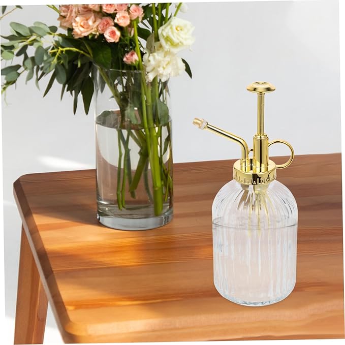 350ml Vintage Glass Spray Bottle for Indoor and Outdoor Plant Care Large Capacity Water Mister Adjustable Nozzle for Gardening and Floral Arrangements
