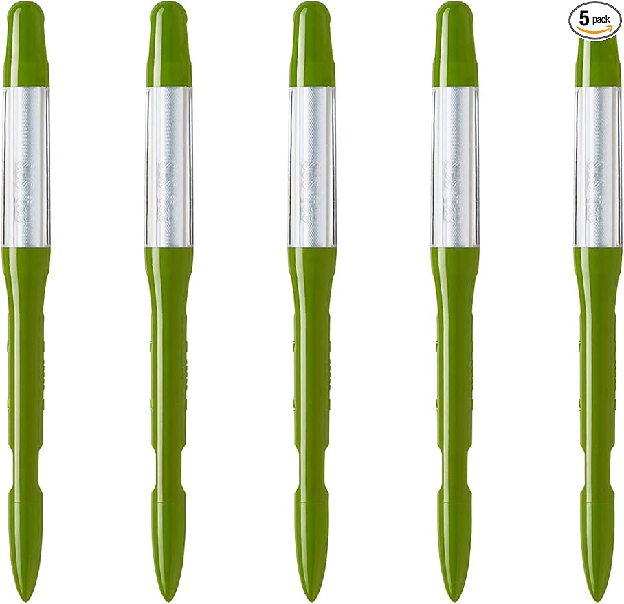 Sustee Aquameter, Set of 5, Plant Soil Moisture Sensor (Green, Small)