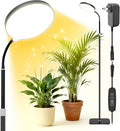 20W Full Spectrum Grow Light for Indoor Plants, 63in Adjustable Floor Lamp with Gooseneck, 4000K Natural Sunlike Light, 3/9/12H Auto On/Off Timer, 10-Level Dimmable for Tall Small Plants
