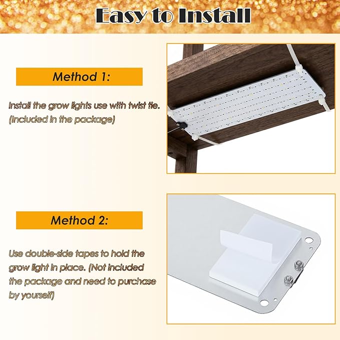 LINGSFIRE LED Grow Lights for Indoor Plants, Full Spectrum Grow Light with 504 LEDs Ultra-Thin Grow Light Panel Auto on & Off Timer for Under Cabinet Plant Seedlings Flowers Veg and More
