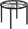 bussdis Plant Stand 1 PCS-7.9 IN Flower Pot Stand Plant Rack for Indoor and Outdoor Courtyard Gardens Black
