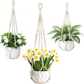 Bohemian-Style Macrame Plant Hanger Fits pots Sized from 4 to 15 inches in Diameter, Ideal for Hanging planters for Indoor Plants. Hanging Plant Holders is a Perfect Choice.(POTS NOT Included)