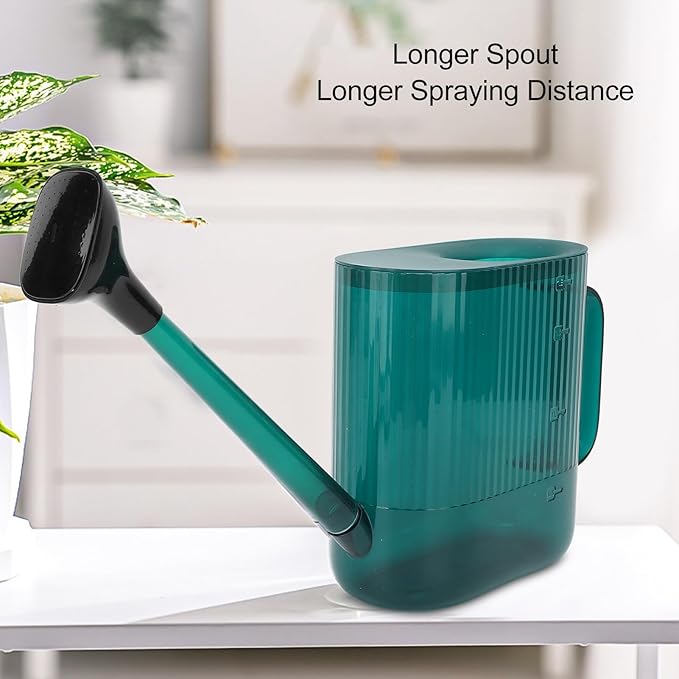 Yosoo Health Gear Watering Can for Indoor and Outdoor Plants, Large Long Spout with Removable Stainless Steel Sprinkler Head, Modern Small Garden Watering Can for Houseplants, Bonsai, Flowers (Green)