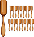 M METERXITY 20-Pack Mini Gardening Shovel Spoons, Plastic Garden Soil Scoops for Cultivation Digging Transplanting/Flower Planting/Plant Succulent, Colorful Small Gardening Tools [Brown]