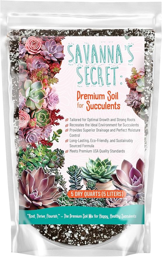 GARDENWISE Premium Organic Succulent Potting Mix – Well-Draining Indoor Plant Soil – Safe, Eco-Friendly, UV-Treated – Perfect for Succulents, Aloe, and Cacti – Handcrafted in the USA (2 Quarts)