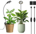 Plant Grow Lights, Clip on Grow Light for Indoor Plants, Full Spectrum LED Plant Lights for Indoor Growing with Timer，4-Level Dimmable for Growth Small Grow Lamps 2 Pack