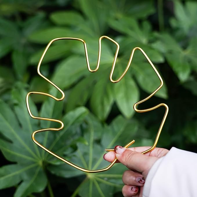 6PCS Plant Stem Support, Monstera Plant Support, Unique Designed Stable Plant Support Stakes for Plants Stabilizer, Turtle Shell Bamboo Clamp Set for Outdoor & Indoor Climbing Plants Thriving Growth