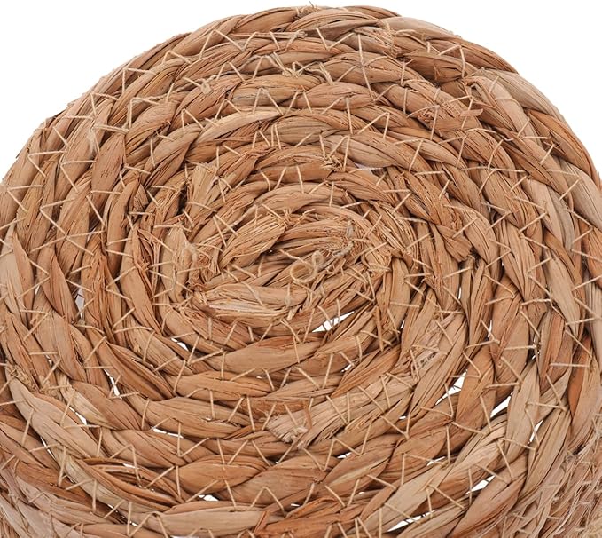 Toddmomy Woven Plant Pot Basket Handwoven Planter for Indoor Plants Natural Rattan Flower Basket 7.08X7.08X5.90 Inch Lightweight Decorative Storage Container