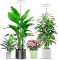 Aokrean Grow Lights for Indoor Plants, 6000K Full Spectrum Plant Grow Lights, Height Adjustable 10"-65" Growing Lamp, Automatic Timer 6/12/16Hrs, 5-Level Dimmable, Idea for Large Plant, 2 Pack