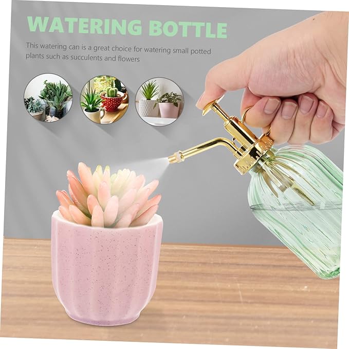 KESYOO Retro Glass Spray Bottle 350ml Large Capacity Design for Plants Succulent Mister for Boys and Girls Vintage Style
