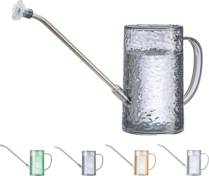 Long Spout Watering Can Indoor Plants, Small Watering Cans for House Plants, Flowers, Succulents 34oz