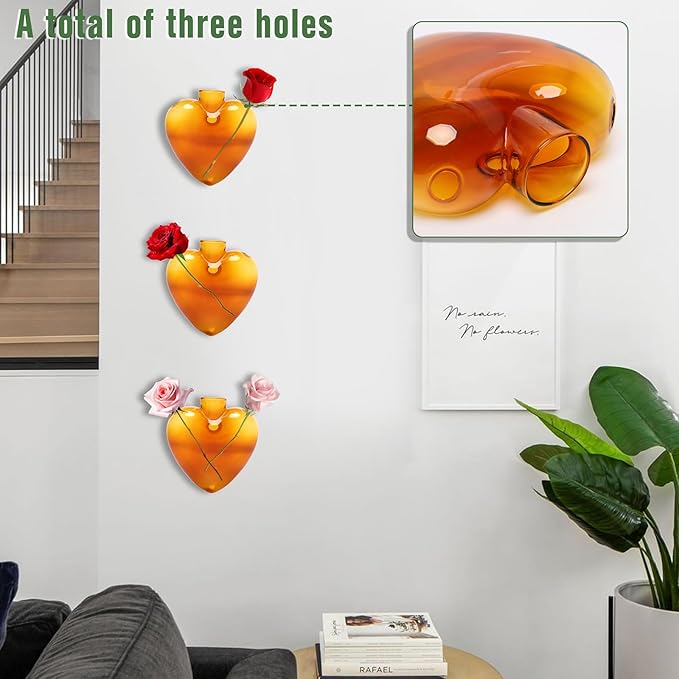 Wall Hanging Planter Propagation Station for Indoor Plants Glass Vase Air Plant Holder Gift for Women Girlfriend Plant Lover