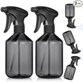 Baderke 2 Pcs Spray Bottle, 16 oz Plastic Spray Bottles for Cleaning 360° Upside Down Sprayer Bottles for Cleaning Solutions, Durable Nozzle W/fine Mist and Stream Setting(Gray)