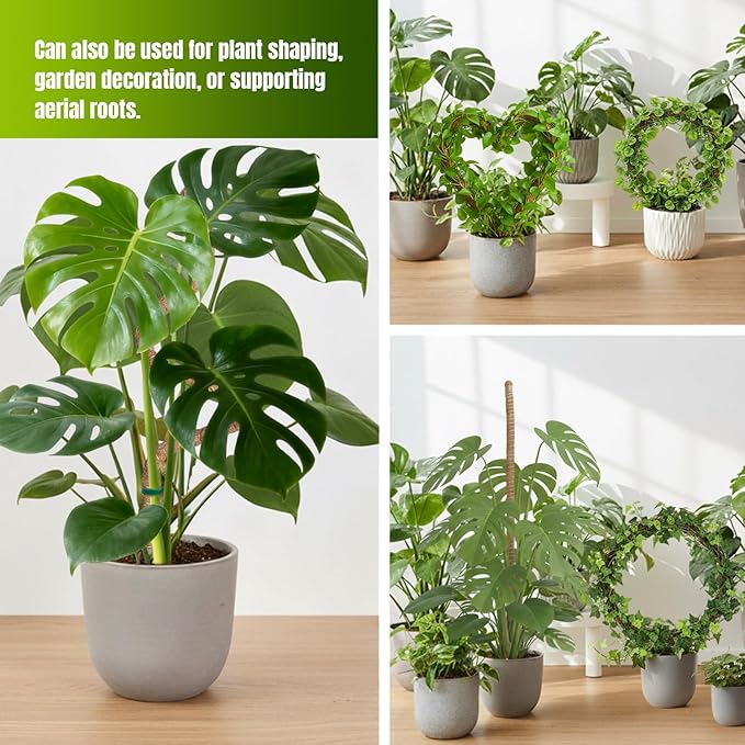 Mcbazel 59'' Bendable Moss Pole, Monstera Plant Support, Coco Coir Moss Poles for Climbing Plants, Stakes for Indoor Plant, Accessories for Monstera Pot