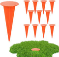 12Pack Low Profile Survey Stakes Brass Heavy Duty Survey Markers Stakes Low Profile Survey Markers Property Line Markers Property Markers for Property Line Ground Septic Tank Markers