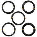 5 Rolls Bonsai Wire, 147 Feet Aluminum Bonsai Training Wires, 5 Sizes Plant Training Wires Black Plant Wires Aluminum Wire for Bonsai Tree Training Indoor DIY Crafts (1mm, 1.5mm, 2mm, 2.5mm, 3mm)