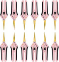 1 Pack Pruning Shears with Curved Blades, Garden Trimming Scissors, Gardening Hand Pruning Snips Titanium Coated Precision Bonsai Pruning Shears, Efficient Flower Cutters (Pink)