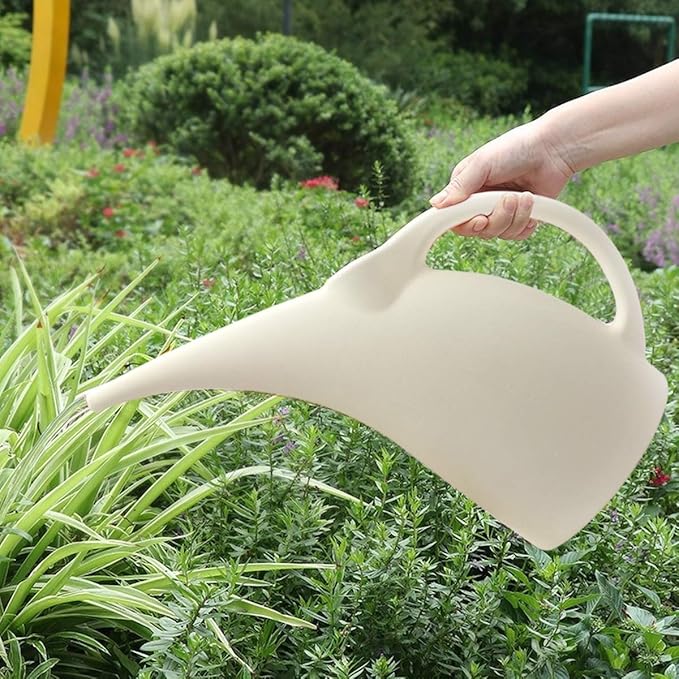 Watering Can - 1/2 Gallon - for Indoor and Outdoor Plant Garden - White