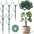5pack Monstera Plant Support – Stackable Indoor & Outdoor Support, for Climbing Plants, Pothos & Other Small Plants, with Clamps & Other Planting Accessories, Perfect Moss Pole Replacement