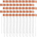 50 Pack 10 Inch High Copper Plate Metal Plant Labels Garden Stake Tags Reusable Planting Gardening Markers