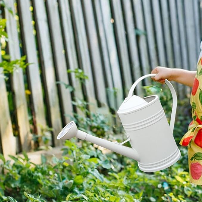 Baoblaze Watering Can Indoor Plants with Detachable Sprinkle Head 1.8L Lightweight er Watering Can Long Spout Watering Can for Plants Bonsai, White