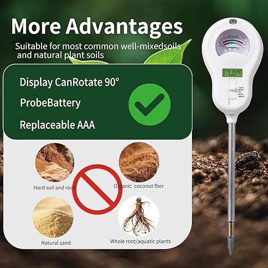 Soil Moisture Meter, Plant Water Monitor, Hygrometer Sensor for Gardening, Farming, Indoor and Outdoor Plants (Basic Style + one Probe)