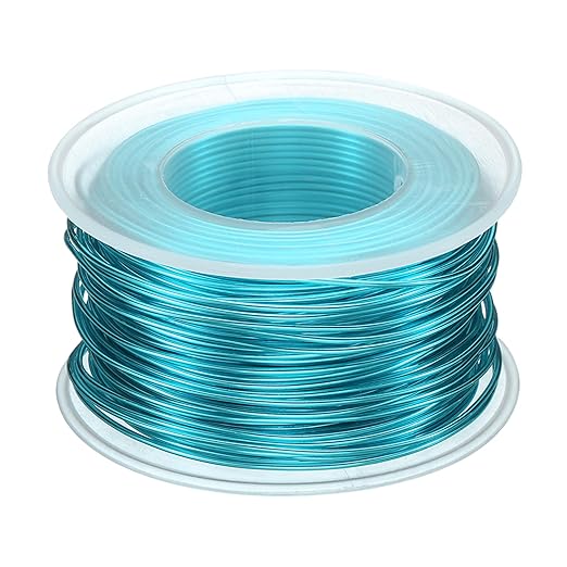 HARFINGTON Bonsai Wire Anodized Aluminum Training Wire Roll 1mm/18 Gauge 98ft Length Bendable Bonsai Tree Wire for Garden, Horticulture, Landscape, Planting, Lake Blue