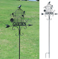 Decorative Garden Stakes，Metal Garden Sign for Outdoor Lawn Backyard Porch Pathway Decor