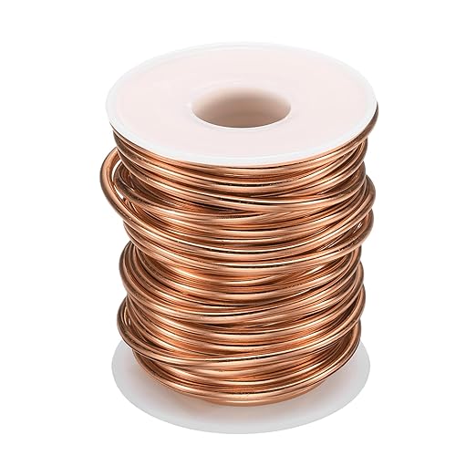 HARFINGTON Bonsai Wire Anodized Aluminum Training Wire Roll 0.8mm Gauge 98ft Length Bendable Bonsai Tree Wire for Garden, Horticulture, Landscape, Planting, Rose Gold