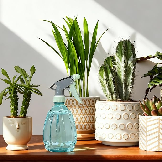 Spray Bottle for Plants,Plant Mister with Adjustable Nozzle for Inside Plants Hair Cleaning Essential Oils Cats Blue