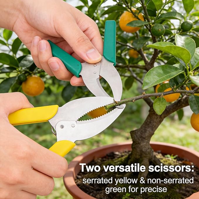 Gardening Scissors Grafting Tool Branch Cutter Garden Cutters Professional Grafting Knife, Precision Cutting for Plant Branches, Ideal for Fruit Trees, Orchard & Potted Plant Gardening Work