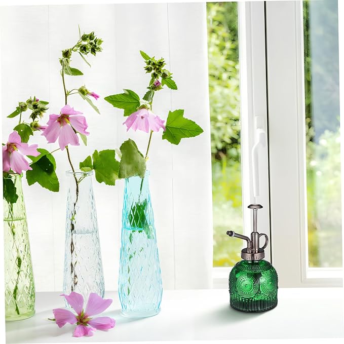Milisten Elegant Glass Plant Mister Spray Bottle Capacity Water Sprayer for Indoor and Outdoor Plants Durable Thick Glass with Smooth Trigger Stylish Design for Home and Garden