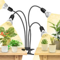 SANSI LED Grow Lights for Indoor Plants, 600W Full Spectrum Gooseneck Clamp Grow Lamp, 40W Power Plant Light with High PPFD for Seeding, Lifetime Free Bulb Replacement Plant Lights for Indoor, 4 Head