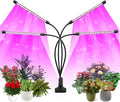 Felibeaco Plant Grow Lights for Indoor Plants Full Spectrum,80 LED Plant Lights for Indoor Growing with Timer, 4 Head Clip Indoor Plant Grow Lamp for House Plants with 3 Lighting Mode/10 Brightness