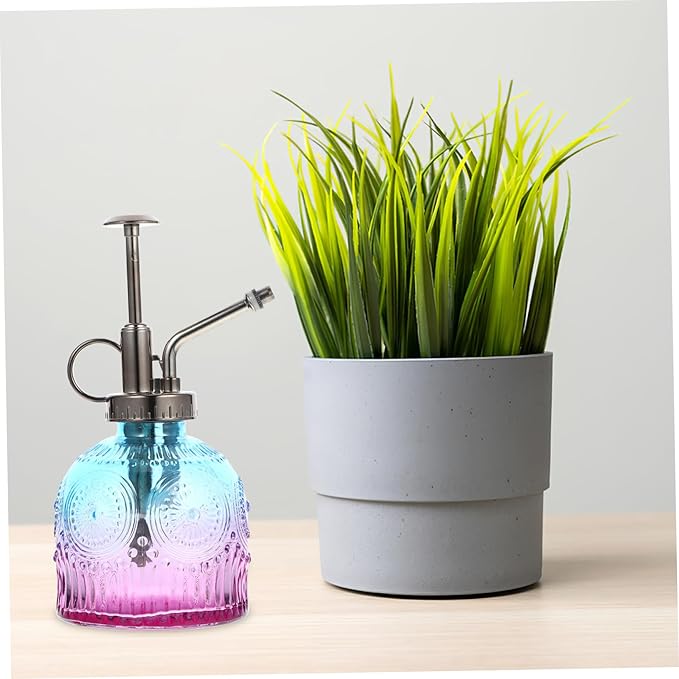 Mikikit Refillable Small Watering Can Garden Sprayer Bottle Vintage Decor House Warming