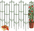 Moirsunt 6 Packs Tomato Cage for Garden Plant Support, Up to 50.2inch Garden Plant Stakes Tomato Trellis for Potted Plants, Deformable Tomato Cage Trellis for Climbing Plants Vegetables Flowers