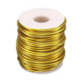 HARFINGTON Bonsai Wire Anodized Aluminum Training Wire Roll 2.5mm/10 Gauge 66ft Length Bendable Bonsai Tree Wire for Garden, Horticulture, Landscape, Planting, Yellow