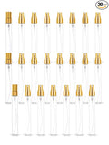 20 Pack 10ml Glass Perfume Spray Bottle Set Refillable Cosmetic Atomizer for Travel, Bulk Empty Mist Bottles