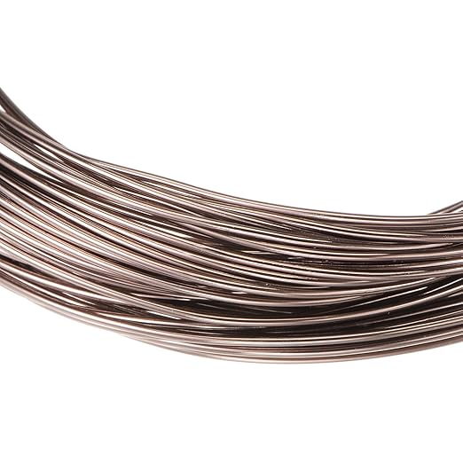 HARFINGTON Bonsai Training Wire 1mm Total 20mm 66 Feet Anodized Aluminum Wire Corrosion Resistant Garden Wire for Plants Bonsai Trees Shaping Bending Indoor, Brown