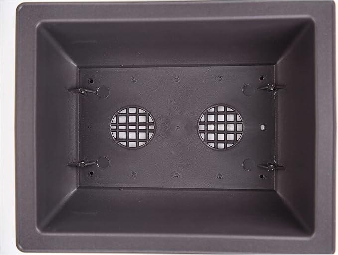 C CRYSTAL LEMON Bonsai Training Pots with Drip Trays, 3-Pack, 9” L x 6.7” W x 3” H Rectangular Plastic Planters with Drainage Holes & Mesh Screen, for Bonsai, Succulents & Cactus (Large)