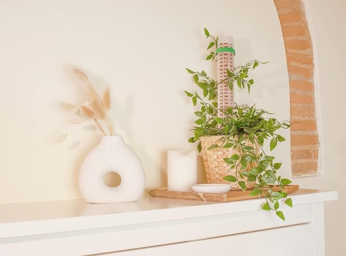 9 PCS Stackable Transparent Plastic Moss Pole for Plants Monstera, Plant Support for Indoor Plants, Indoor Plant Accessories Support Stakes, Plant Stakes for Indoor Plants Plant Pots