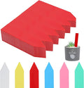 600 Pcs 4" Plant Labels Plastic Waterproof Plant Tags Seed Pot Marker Nursery Garden Seed Stake Tags Plant Classification Sorting Sign Flower Mark (Red)
